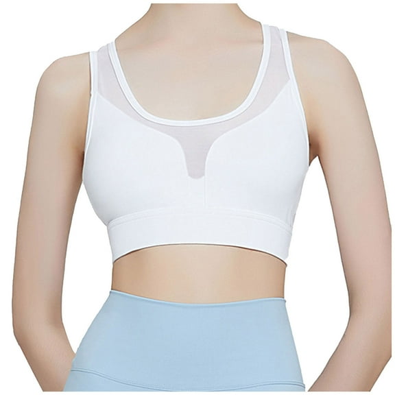 Running Bra Women Convertible Bra Feature V-Neck Balconette Bra Style W-308 White XL