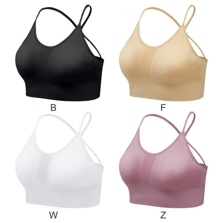 Running Bras for Women High Impact Large Breast - High Support Bra for  Women Small to Plus Size Everyday Wear,Cross Back Tops for Running  Fitness(4-Packs) 