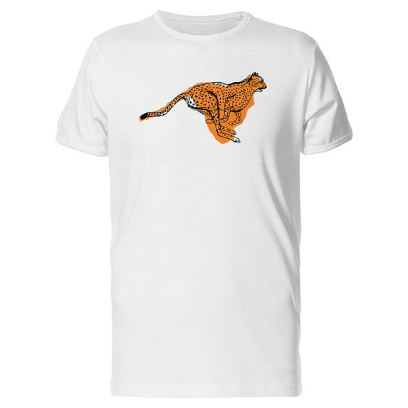 Running Cheetah Sideview T-Shirt Men -Image by Shutterstock, Male 3X-Large