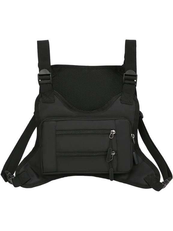 Running Chest Bag for Men, Fashion Sport Backpack Large Capacity Lightweight Chest Bag Breathable Travel Vest Pouch For Outdoor