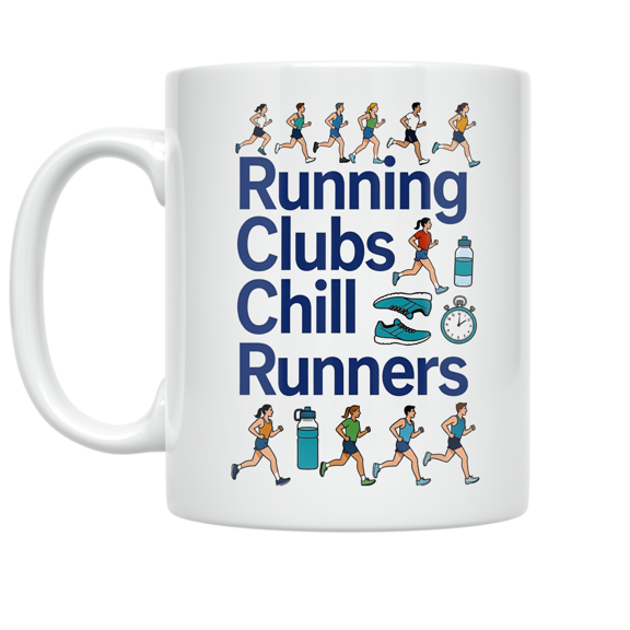 Running Clubs Chill Runners - Running Enthusiast - 11 oz Ceramic Coffee Mug