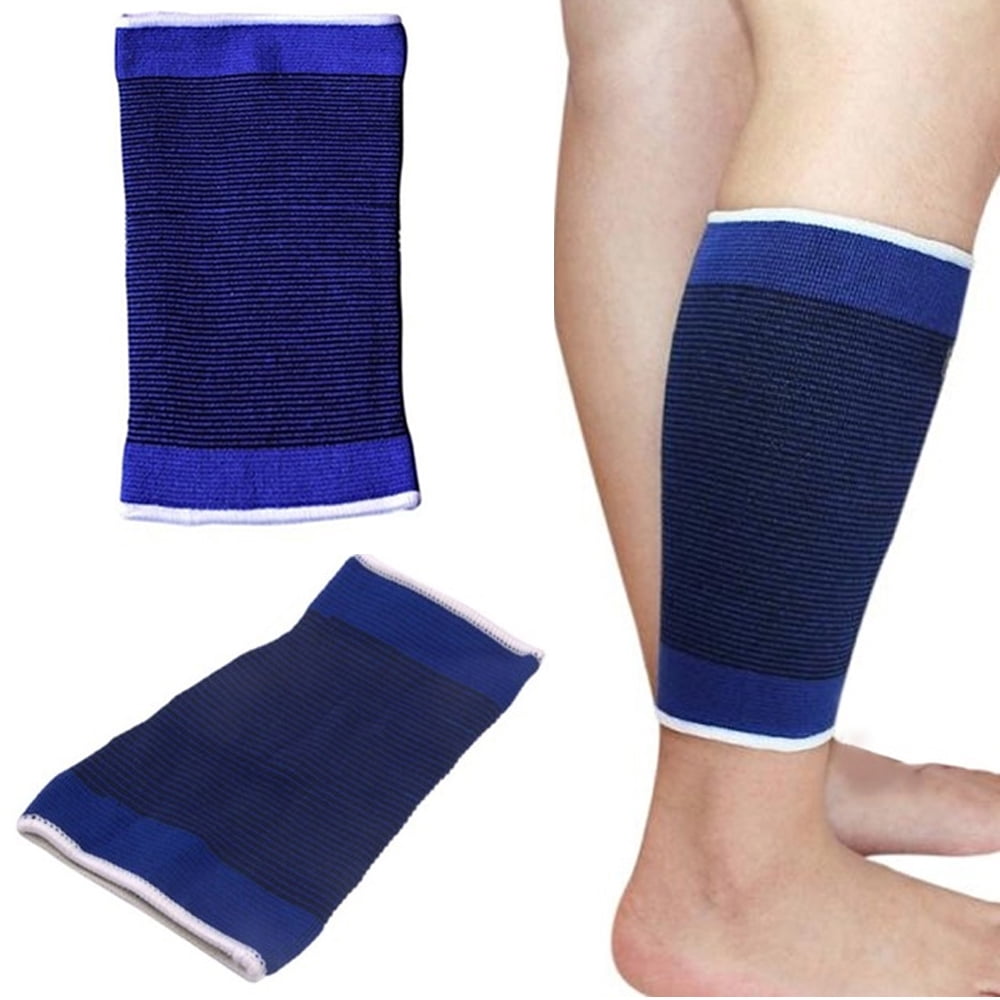 Pair Calf Leg Running Compression Sleeve Socks Splint Support Brace Cooling  M 