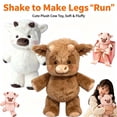 thumbnail image 1 of Running Cow Plush, Moving Legs Highland Stuffed Animal for Gift _ B, 1 of 7