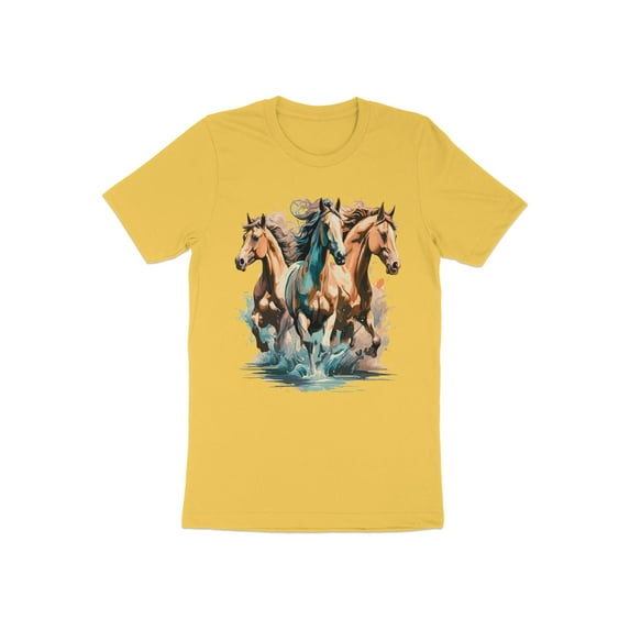 Running Crazy Wild Horses Gift Teenage Girls Boys Men Women T-Shirt Cool Wild Horses Animal Birthday Holiday Presents Tshirt