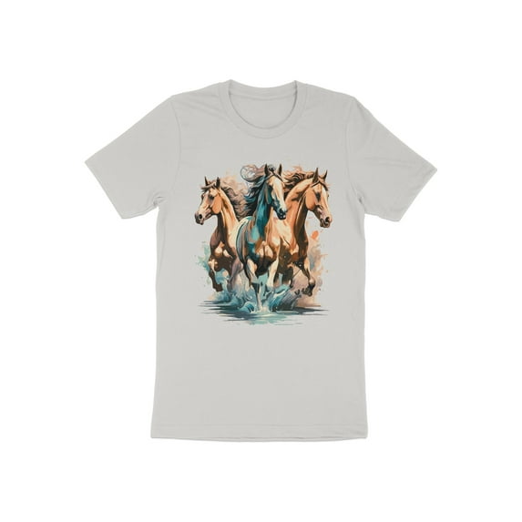 Running Crazy Wild Horses Gift Teenage Girls Boys Men Women T-Shirt Cool Wild Horses Animal Birthday Holiday Presents Tshirt