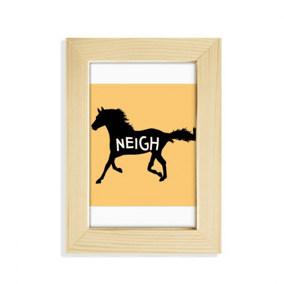 Running Dash Neigh Desktop Display Photo Frame Picture Art Painting 5x7 inch