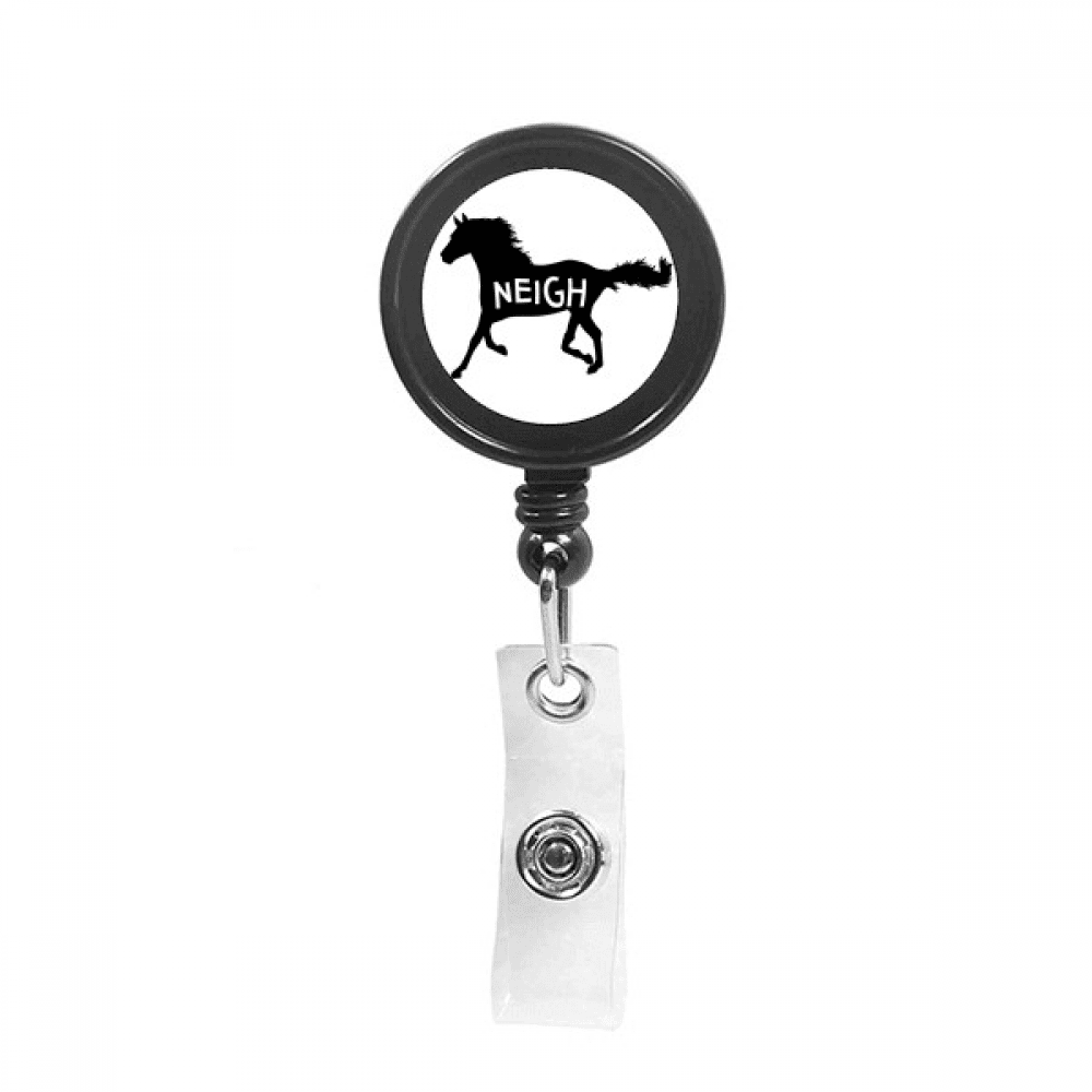 Running Dash Neigh Retractable Keychain Badge Holder ID Badge