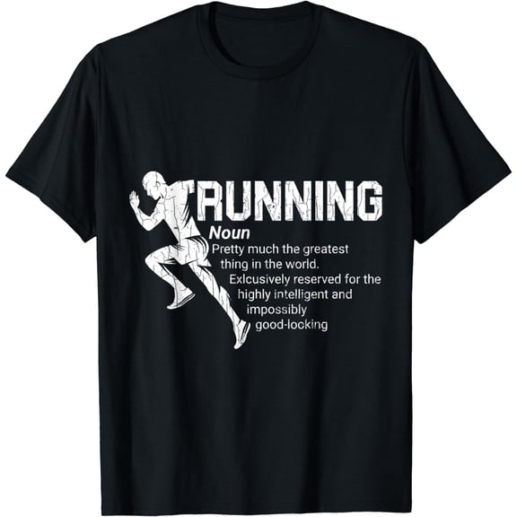Running Definition Funny Marathon Runner Graphic T-Shirt