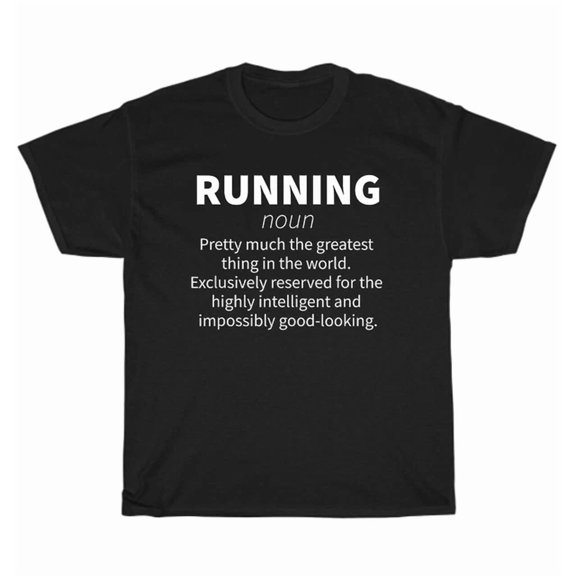 Running Definition Marathon Runner Track Field T-Shirt Unisex Tee Gift New