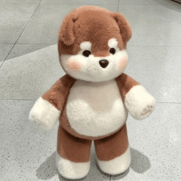 Running Dog Stuffed Animal,Cute Chubby Husky Plush Doll, Soft PP Cotton Filled Dog Stuffed Animal, Adorable Kawaii Husky Plushie for Snuggling, Gift for Birthdays & Holidays C