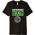 thumbnail image 1 of Running Exploits Is My Cardio. Cyber Security Expert Premium T-Shirt, 1 of 5