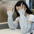 thumbnail image 1 of Running Fishing Anti-UV Cute Rabbit Arm Sleeves Arm Covers Elbow Cover Sun Protection BLUE, 1 of 8