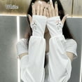 thumbnail image 1 of Running Fishing Anti-UV Cute Rabbit Arm Sleeves Arm Covers Elbow Cover Sun Protection WHITE, 1 of 8