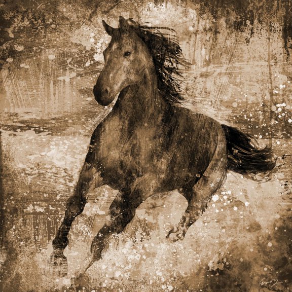 Art.com Running Free Art Print by Eric Yang, 16" x 16"