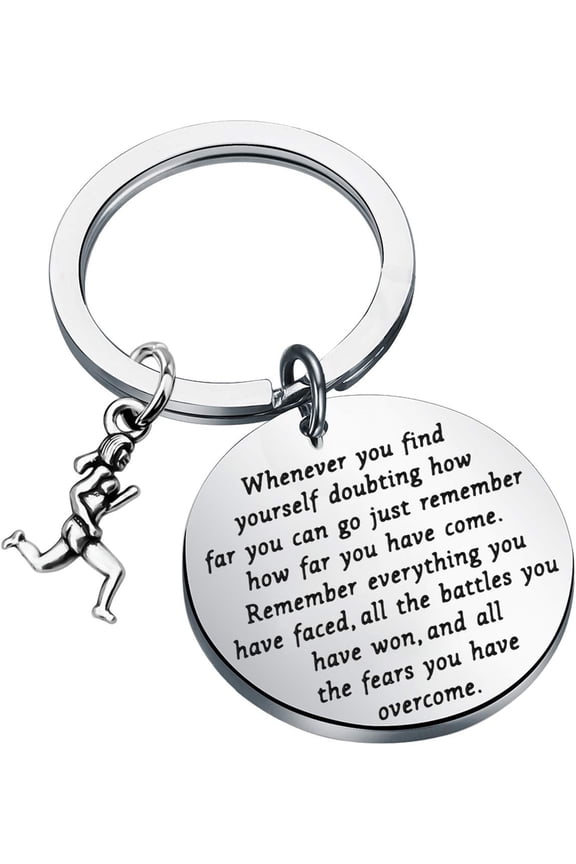 Running Gift Runner Gift Runner Keychain Running Keychain Fitness Gift Athlete Gift Marathon Runner Gift
