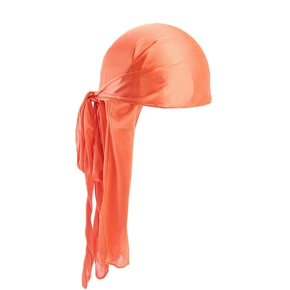 Running Hats for Women, Orange Hat Men/Women Tail Polyester Headwrap Durag Silk Rag Headwear Caps, Hiking Hat Women, One Size, Hats for Women, Womens Hats