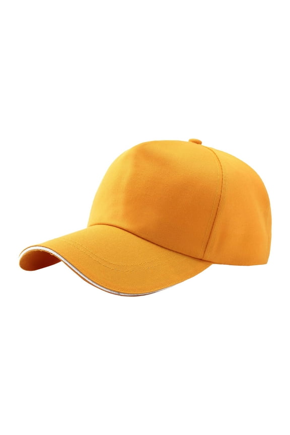 Running Hats for Women, Yellow Men's And Women's Fashion Casual Cap Peaked Cap, Hiking Hat Women, One Size, Hats for Women, Womens Hats