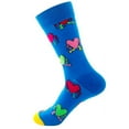 thumbnail image 1 of Running Heart Socks from the Sock Panda Size: Adult Large, 1 of 2