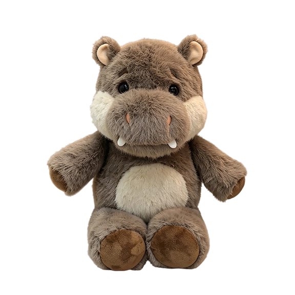 Running Hippo Plush Toy With Movable Legs Soft Stuffed Animal For Sofa Bed And Car Decor Cute Cuddly Companion For Kids And Adults Stress Relieving Gift Idea