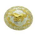 thumbnail image 1 of Running Horse Belt Buckle Western Rodeo Fashion Accessory Gold Silver Two-Tone, 1 of 2