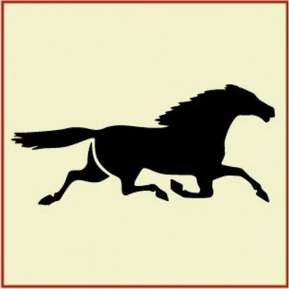 Running Horse Stencil - Reusable Mylar Horse Stencil Painting DIY Gifts Crafts Wall Decor Animal Stencils Airbrush Country Laser Cut Template - The Artful Stencil