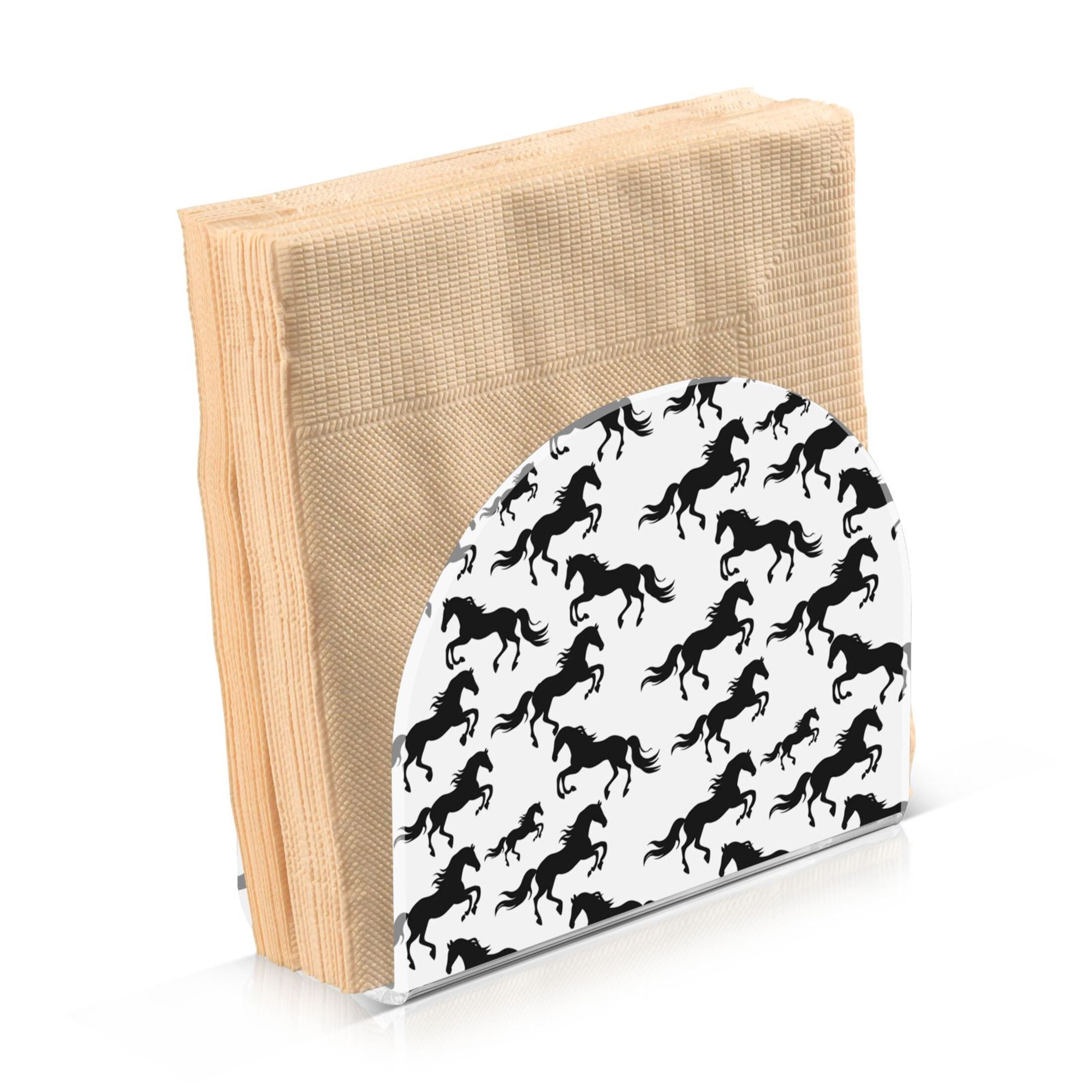 Comfy Hour Western Horse Stable Napkin Holder - Brown Resin Craft Table Organizer - View #8