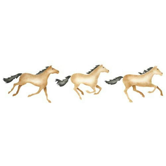 Running Horses Wall Stencil SKU #899R by Designer Stencils