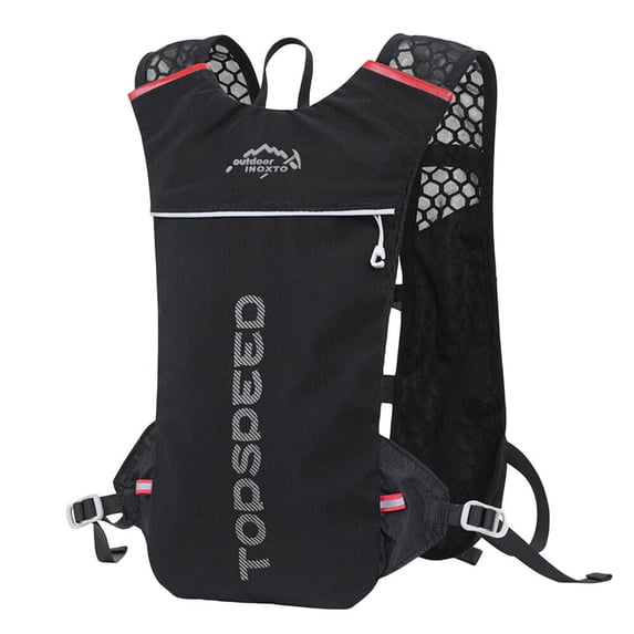 Running Hydration Backpack Outdoor Cycling Vest Hiking 5L Rucksack Bag Black New
