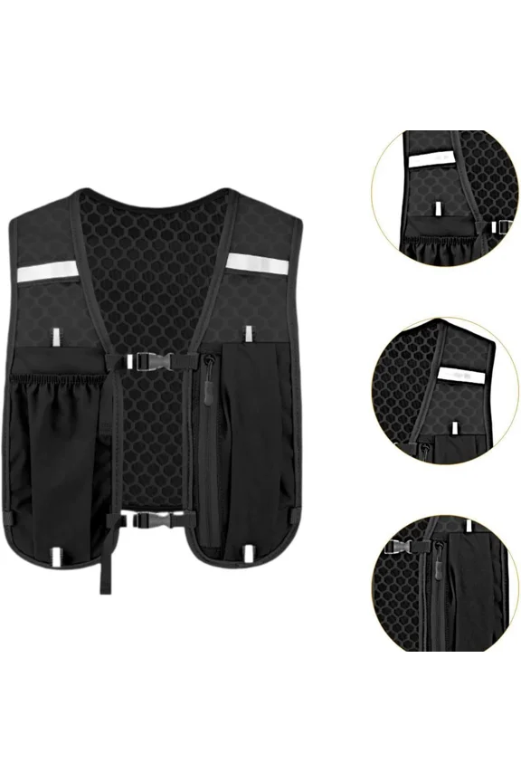 Running Hydration Vest Backpack, Lightweight Breathable Running Vest Pack with Water Storage for Marathon, Trail Running, Hiking, Cycling