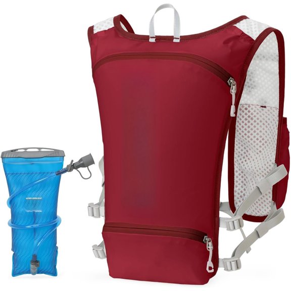 Running Hydration Vest Backpack,Lightweight Insulated with 1.5L Water Bladder Bag Daypack for Hiking Trail Running Cycling Race Marathon for Women Men