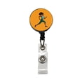 thumbnail image 1 of Running Jogging Woman Exercise Retractable Reel ID Badge Key Card Name Tag Holder with Clip, 1 of 7