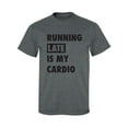 thumbnail image 1 of Running Late Is My Cardio Adult Short Sleeve T-shirt, 1 of 4