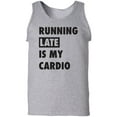 thumbnail image 1 of Running Late Is My Cardio Adult Tank Top, 1 of 3