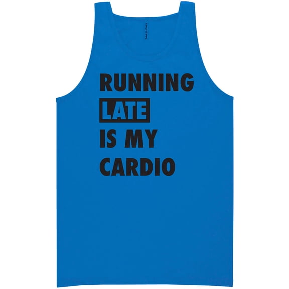 Running Late Is My Cardio Neon Tank Top
