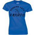 thumbnail image 1 of Running Late Is My Cardio - Work Out Fitness Gym Women's Gift Tee Shirt, 1 of 4