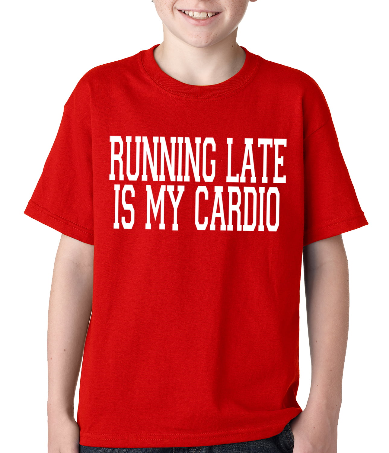 Running Late is my Cardio KIDS T-SHIRT 