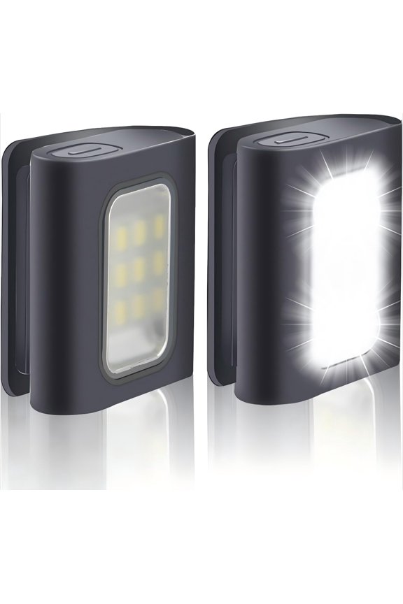 Running Light, 2Pack Reflective Running Gear for Runners, Rechargeable Light, Clip on Running Lights with Runners and Joggers for Camping