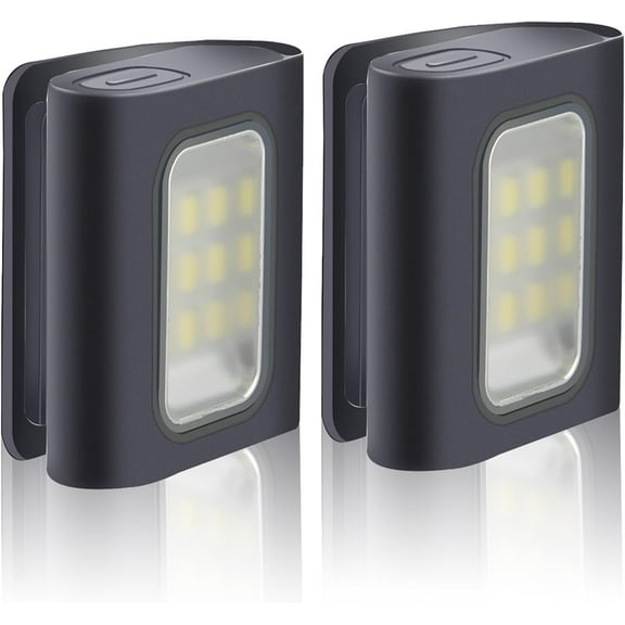 Running Light, 2Pack Reflective Running Gear for Runners, USB Rechargeable LED Light, Clip on Running Lights with Runners and Joggers for