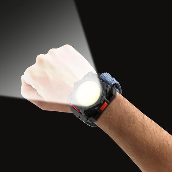 Running Light 300 Lumen, 4 Brightness Modes Wrist Light, Rechargeable Wrist Flashlight, 120Wide Flood COB Lights, IPX5 Waterproof Running Lights for Runners, Jogger, Outdoor Adventure