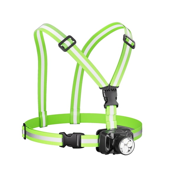 Running Lights for Runners , 6 Modes Running Light with 90Adjustable Tilt, Rechargeable Visibility Reflective Vest for Night Walking/Cycling/Jogging