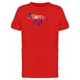 thumbnail image 1 of Running Lion Africa Landscape T-Shirt Men -Image by Shutterstock, Male Medium, 1 of 2