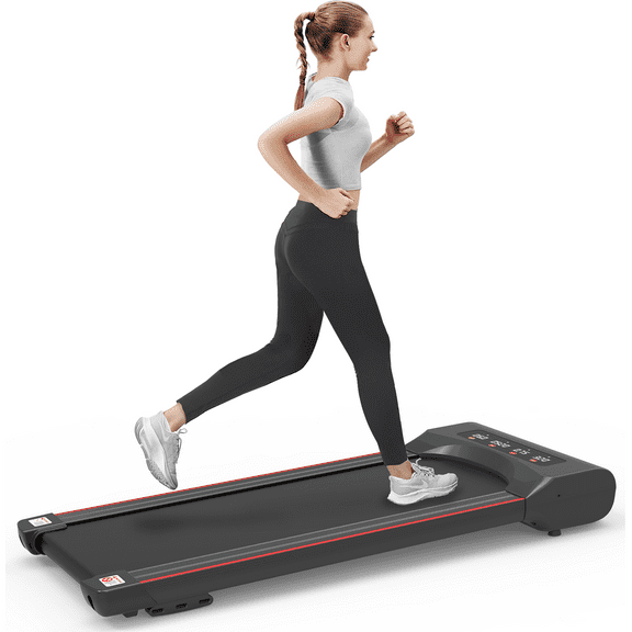 Running Machine Under Desk Treadmill Machine 300 LB Capacity Walking Pad for Home Office,Electric Treadmills