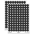thumbnail image 1 of Running Man Fitness Exercise Marathon Workout Jogging Track and Field 200+ Round Stickers - Black - Matte Finish - 0.50" Size, 1 of 3