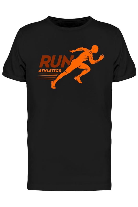 Running Man Silhouette Design T-Shirt Men -Image by Shutterstock, Male x-Large