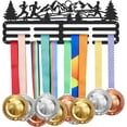 thumbnail image 1 of Running Medal Hanger Display Mountain Park Run Sports Medal Display Rack Iron Wall Mounted Hooks for 60+ Medals Trophy Holder Awards Sports Ribbon Holder Display Wall Hanging Athlete Gift, 1 of 6