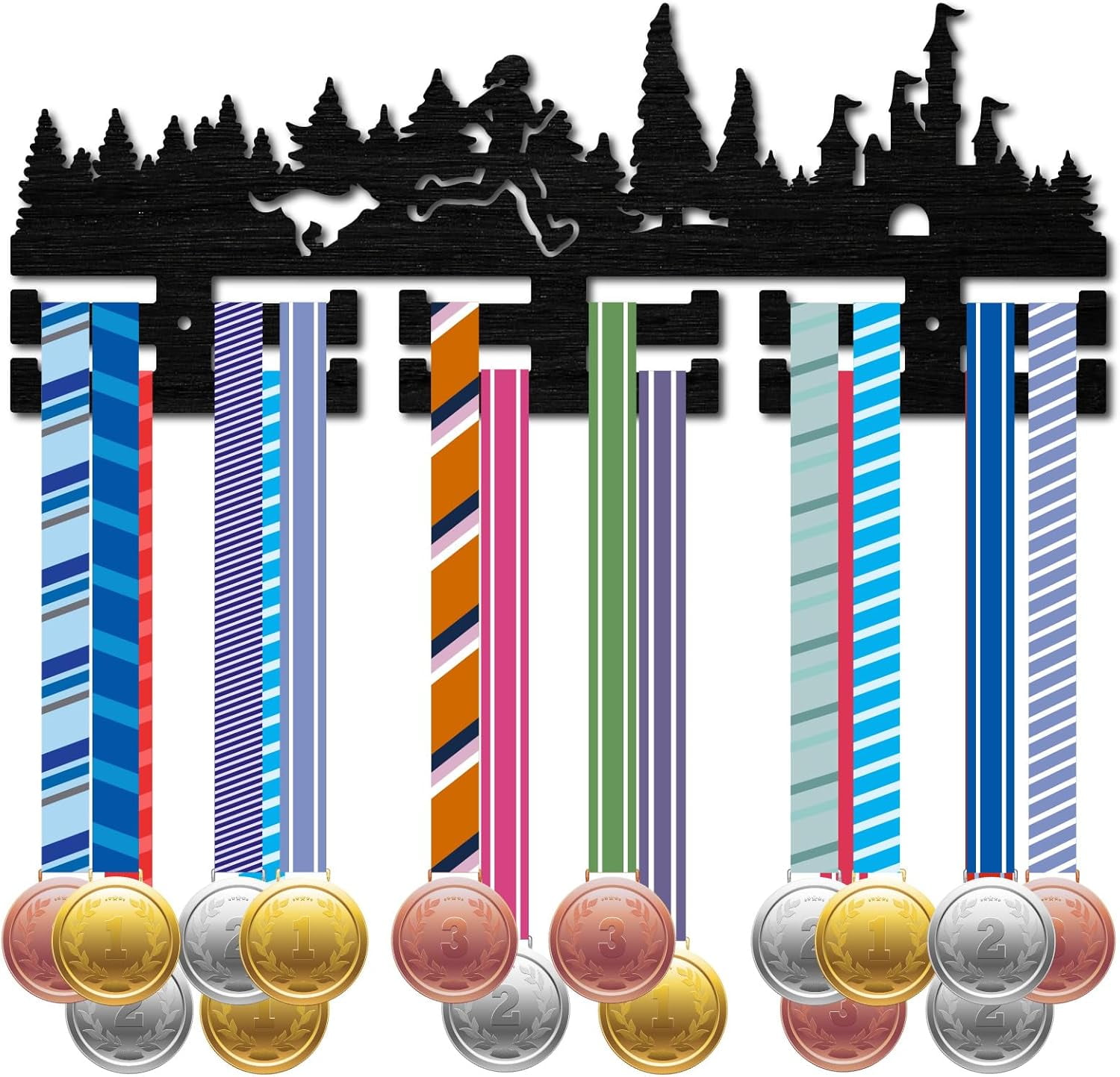 Running Medal Hanger Display Sports Medal Holder Race Awards Ribbons ...