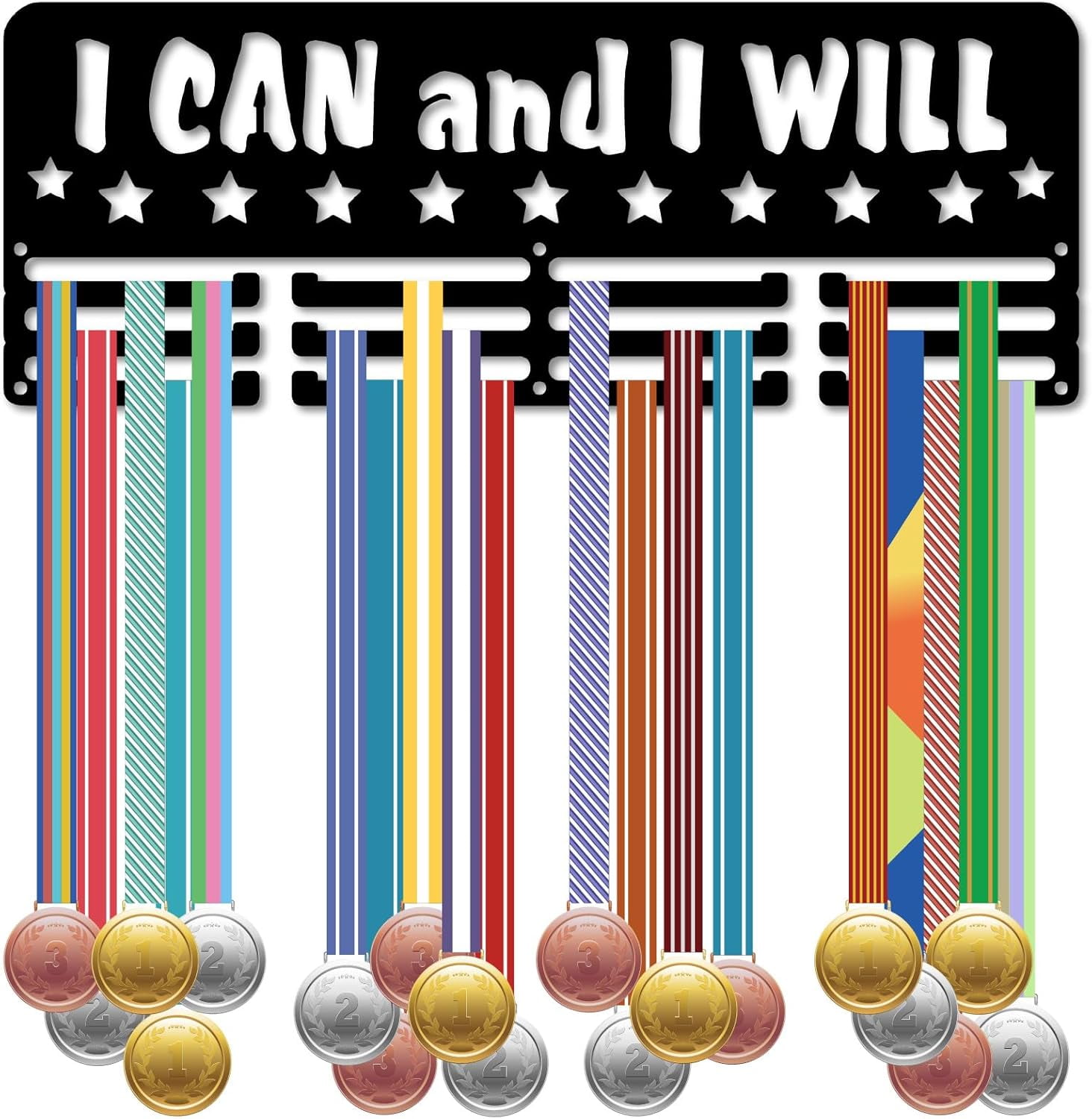 Running Medal Holder Display Medals Hanger Rack Sports Ribbons ...