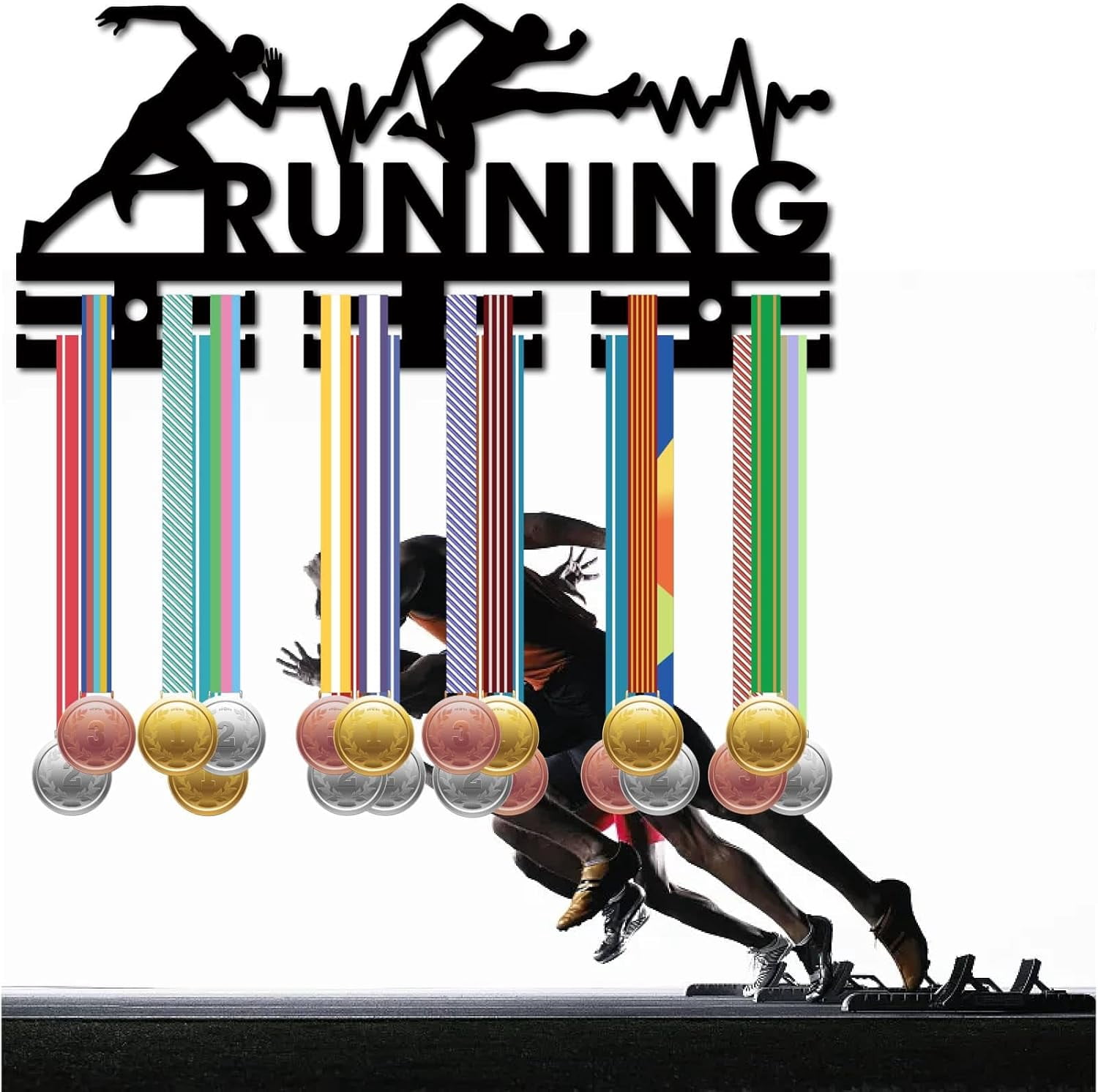 Runner Medal Rack Running Medal Holder Medal Hangers Display Acrylic Medal Rack Sports ...