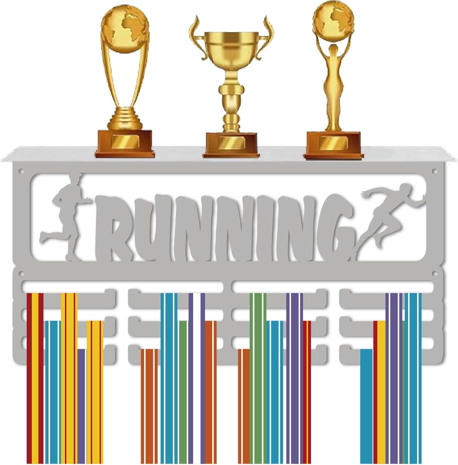 Running Medal Holder Sport Medal Hanger Wall Mount Race Awards Storage ...