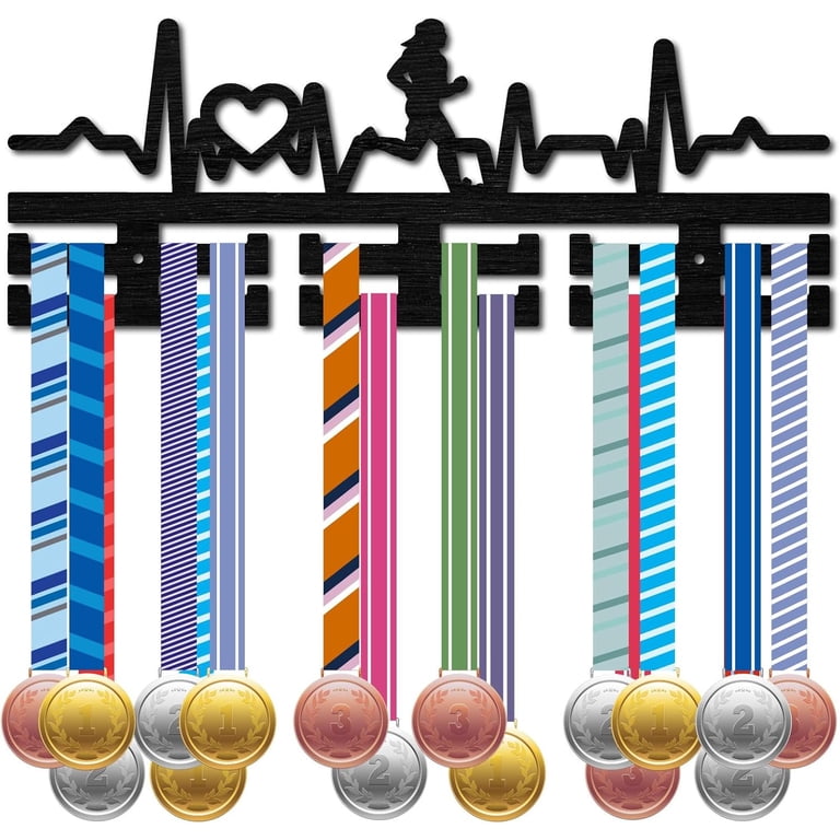Blank Sports Medal Hanger Display – Stainless Steel Wall Mount Rack To Showcase Medals & Awards 12 thumbnail image